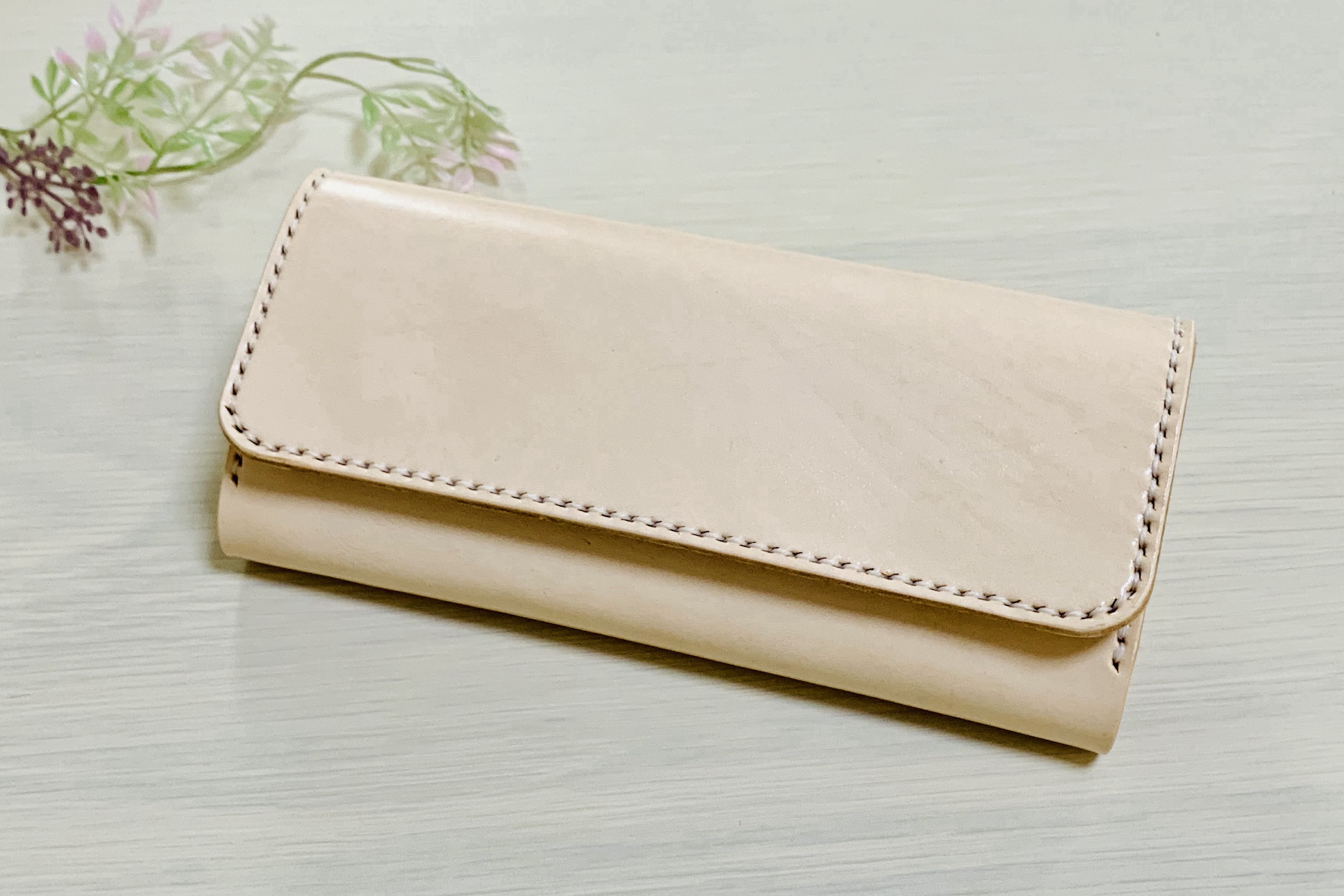 ロングウォレット（生成り）|Celo alto|