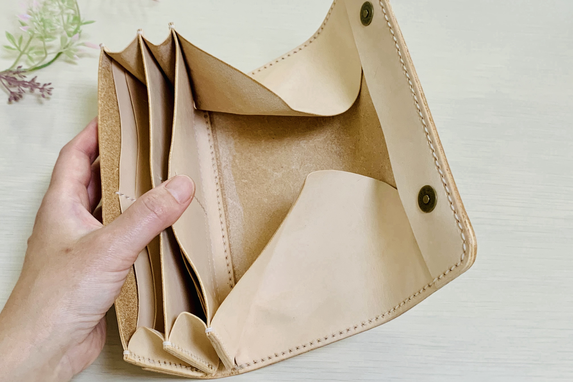 ロングウォレット（生成りオープン）|Celo alto|