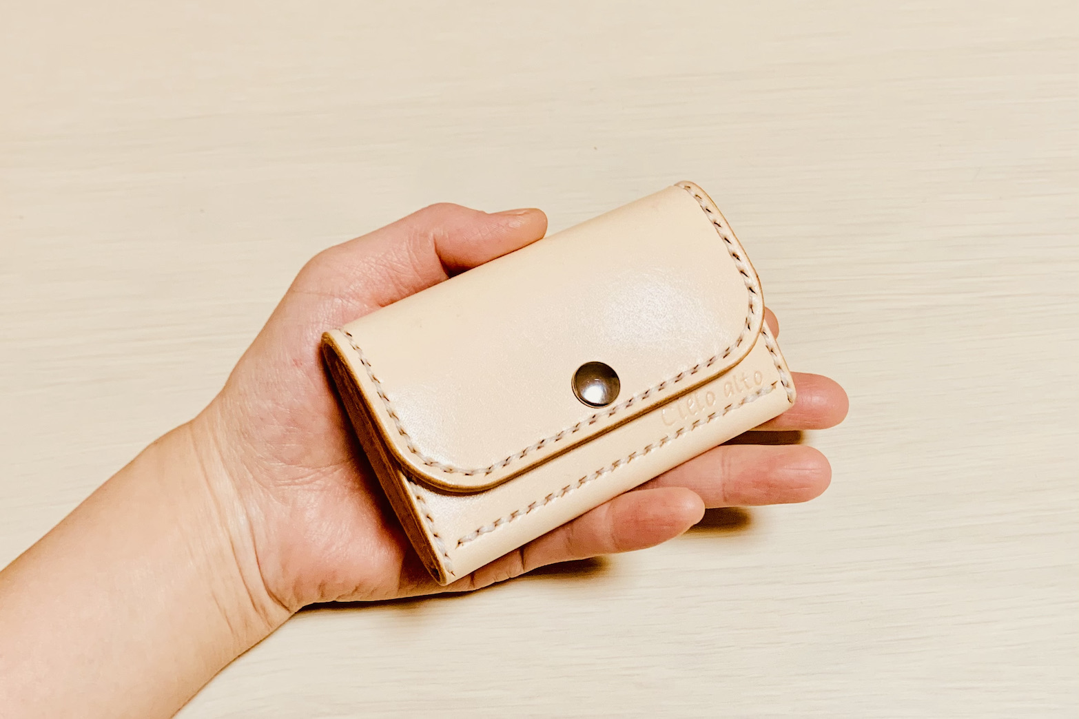 ミニウォレット（生成り）|Celo alto|